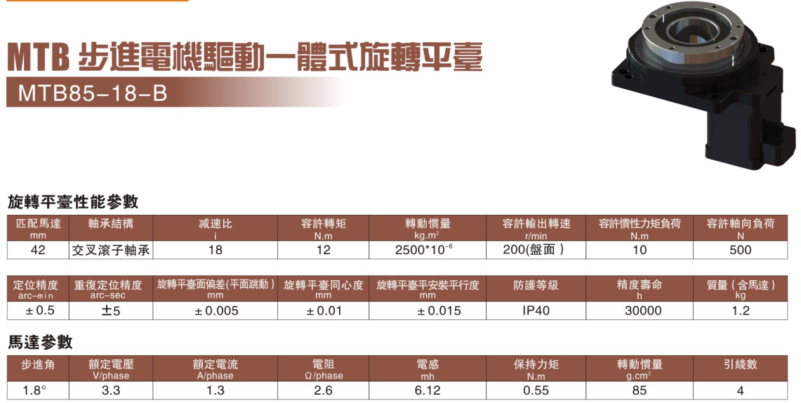 步进电机驱动一体式旋转平台MTB85-18-B参数.png