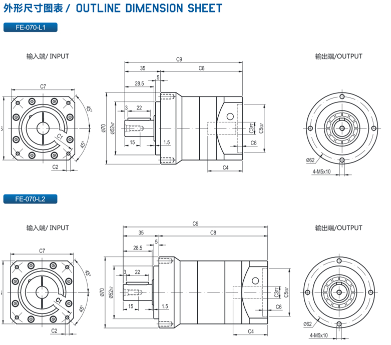 精密行星减速机FE系列性能资料4.png