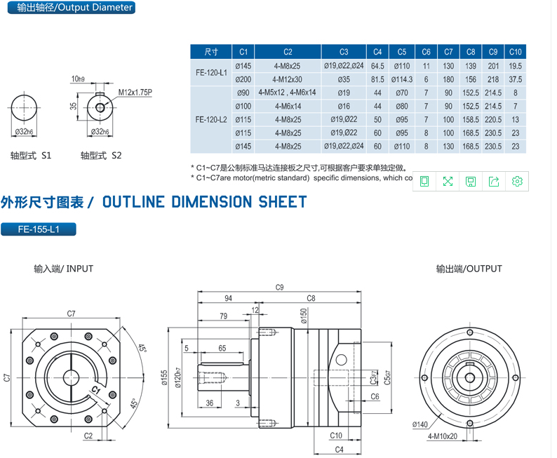 精密行星减速机FE系列性能资料8.png