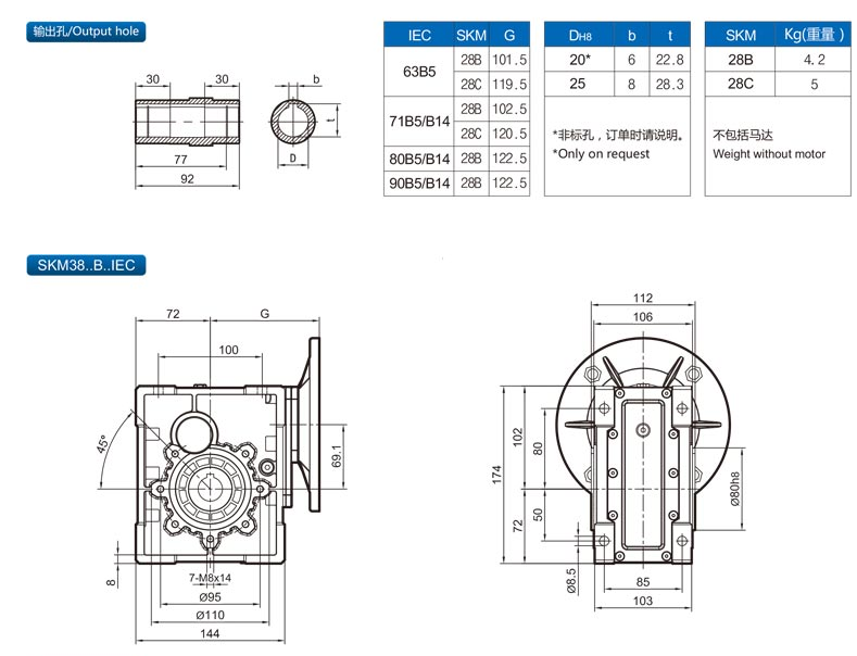 精密行星减速机SKM28B-58C（IEC）5.png